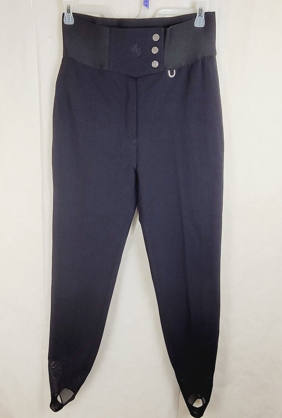 Vintage Boulder Gear black superstretch stirrup ski pants Size 14 Active Outdoor